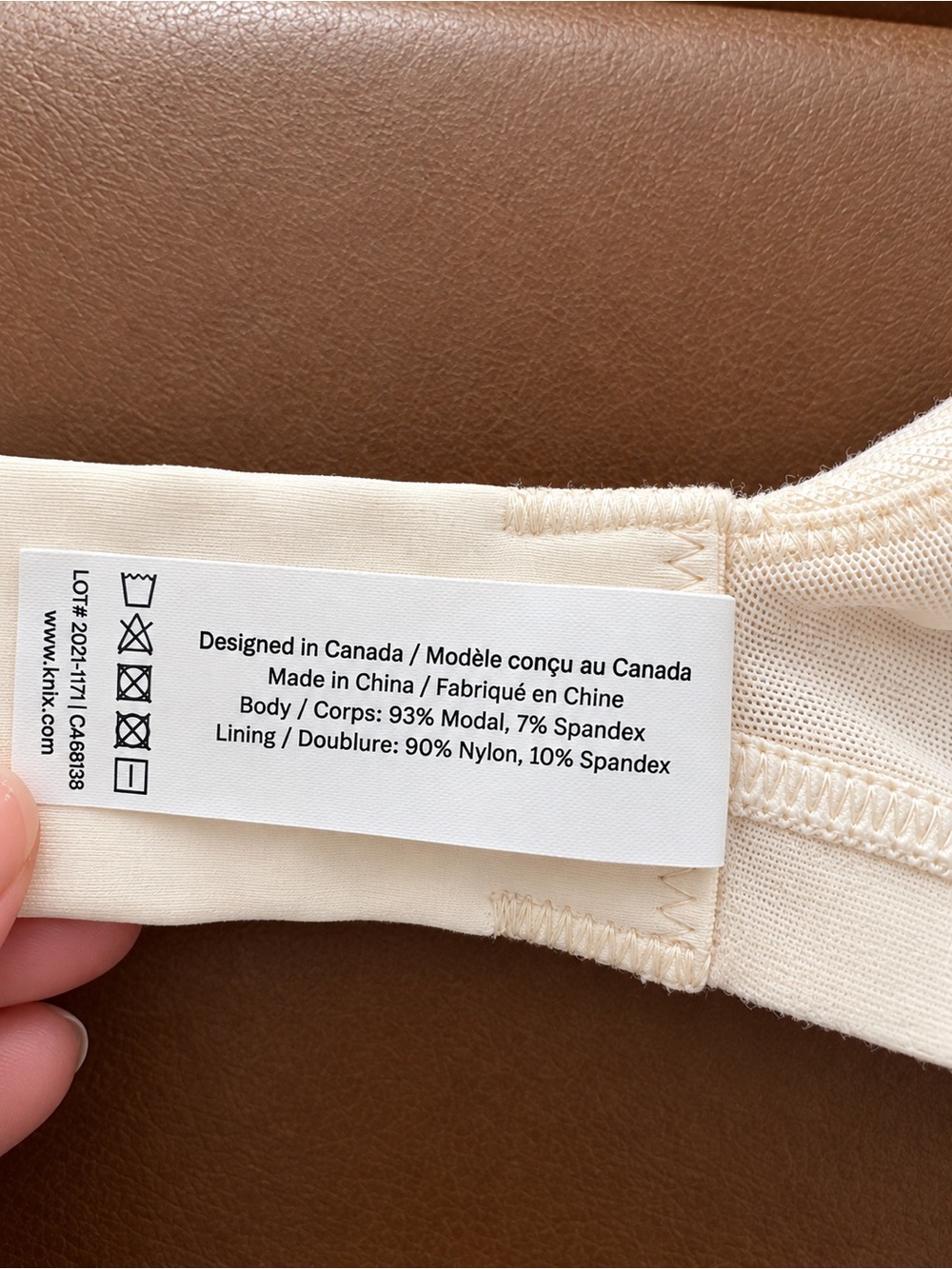 Knix XL Ivory Wireless Bra BNWOT – Never Worn - Picture 5 of 6